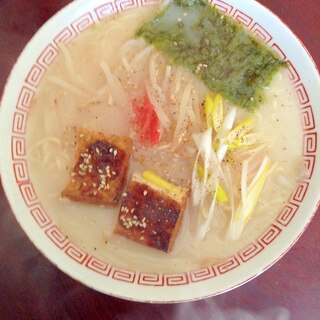 ヘルシー具材☆豚骨ラーメン【厚揚げチャーシュー風】